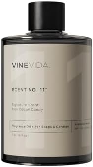 VINEVIDA[16oz] Blue Cotton Candy Fragrance Oil for Candle Making Scents for Soap Making, Perfume Oils, Soy Candles, Bath Bombs, Slime, Reed Diffusers, Room Spray, Laundry, ARTS-FOBP-BLU-COTT-16