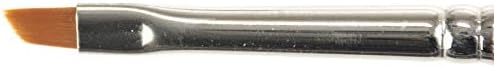 KINGART Premium Radiant 6400-1/8 Angular Shader Series Artist Brush, Synthetic Taklon Hair, Short Handle, for Acrylic, Oil and Watercolor Painting, Size 1/8"