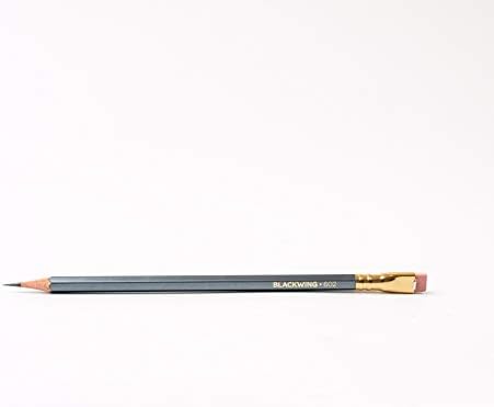 Blackwing 602 Pencils, Firm Japanese Graphite, Gunmetal Gray, 12 Count