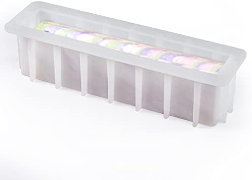 Loaf Soap Mold, 12" Large Rectangular Silicone Mold, Swirl Making Tool for DIY Soap, Handmade Candles, Resin Casting, Homemade Desserts, Capacity 50 oz
