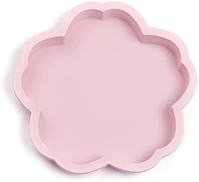 Craftdady 2pcs Flower Silicone Soap Mold Large Fondant Cake Handmade Craft Moulds 6.2 Inch for Pudding Muffin Baking UV Resin Coaster