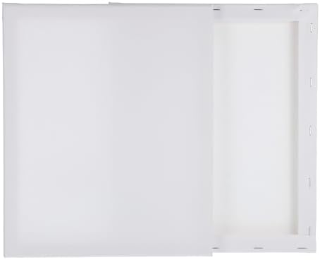 MECCANIXITY 2 Pcs Stretched Canvas for Painting, 10 x 12 Inch Blank Artist Boards 4/5 Inch Profile Cotton Canvas Panels for Beginners Professionals,White