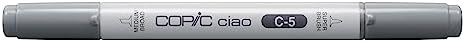 Copic Markers C5 Ciao with Replaceable Nib, Cool Gray No. 5