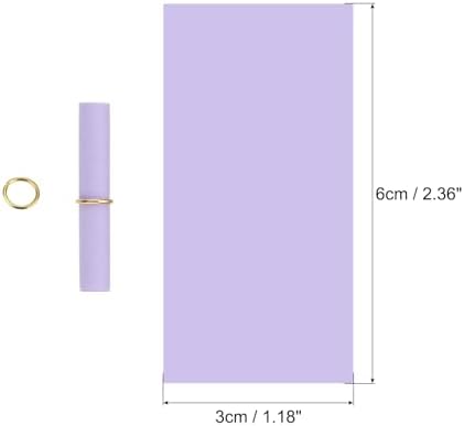 MECCANIXITY Mini Vintage Message Scrolls, 100pcs Valentine & Lucky Wish Paper Rolls for Party & Birthday, Purple