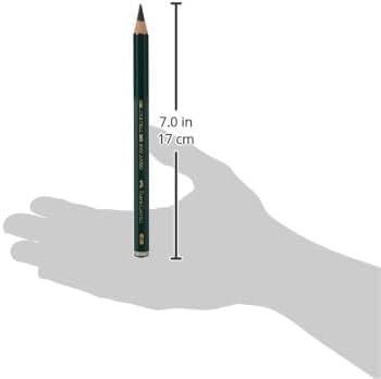 Faber-Castell, Castell 9000 Jumbo 6B, Top-Quality Graphite Pencil for Writing, Drawing and Sketching