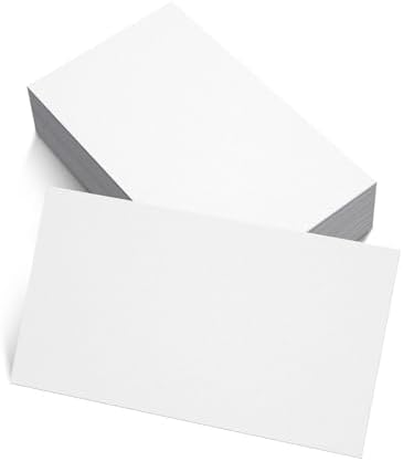 100 Sheets blank cardstock 2 x 3.5 In Heavy Weight business Card Stock