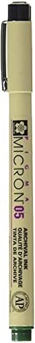 SAKURA PIGMA MICRON 05 FINELINER PEN, 0.45MM LINE WIDTH, PACK OF 2 (Hunter Green)
