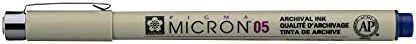 SAKURA PIGMA MICRON 05 FINELINER PEN, 0.45MM LINE WIDTH, PACK OF 2 (Royal Blue)