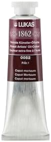 Lukas 1862 Professional German Oil Paint, Caput Mortuum 37 mL - w/Beeswax & Non-Yellowing Sunflower Oil, Short Drying Time, Smooth, Outstanding Lightfastness