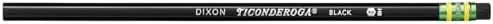 Ticonderoga Wood-Cased Pencils, 2 HB Soft, Black, 24 Count