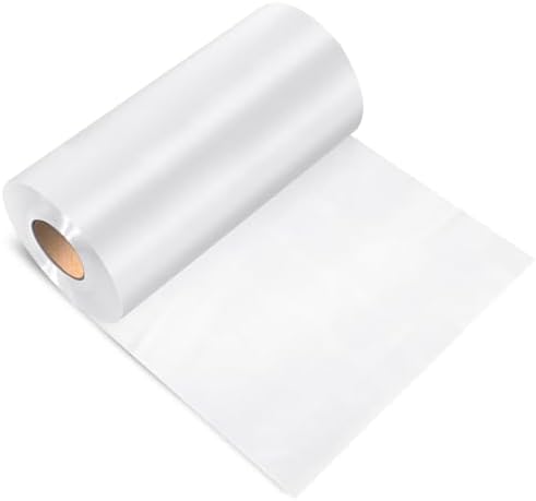 Peryiter 1 Roll 8.5"x 100 yd Clear Wash Away Water Soluble Embroidery Stabilizer 25μM Topping Film Stabilizer for Embroidery Lightweight Sewing Stabilizers for Hand Sewing Machine