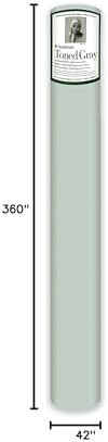 Strathmore 400 Series Toned Sketch Roll, 80 lb. Paper, 42 inch X 10 Yard, Gray (413-142)