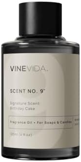 VINEVIDA [4oz] Birthday Cake Fragrance Oil for Candle Making and Soap Making - Premium Candle Scents for Soy Candles
