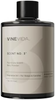 VINEVIDA [16oz] Baby Powder Fragrance Oil for Candle Making and Soap Making - Premium Candle Scents for Soy Candles