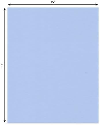 Fountain Blue 15x19 Uncut Premium Mat Board - No Opening - 25 Mats