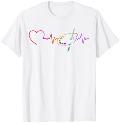 Funny Paint Palette Brush Artist Painter Art Teacher Men Kid T-Shirt