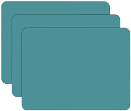 Gartful 3PCS Silicone Sheet for Crafts, Epoxy Resin Casting Molds Mat, Multi-Purpose Counter Protector, Table Saver Pad, Placemat, Art Mat, Nonskid Nonstick, Black Green (15.7 x 11.8 inches)