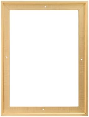 Pixy Canvas 20x30 inch Floater Frame for Canvas Paintings, Wood Panels, Canvas Panels & Stretched Canvas Boards. Floating Frame fits 5/8", 3/4" & max 7/8" Deep Artwork (Brass Gold, 20 x 30 inch)