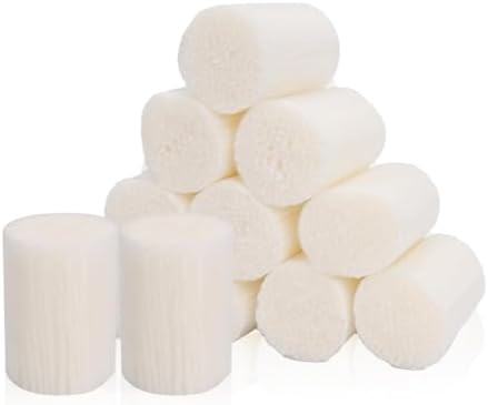 AKZYTUE 12 Rolls Latch Hook Yarn, Precut Rug Yarn for Latch Hook Kits, Crochet Yarn Bundles for Latch Hook Rug Making, DIY Tapestry Crafts for Adults & Beginners, White