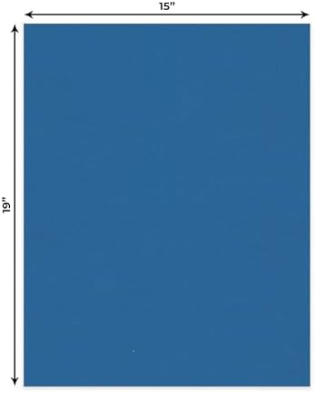 Royal Blue 15x19 Uncut Premium Mat Board - No Opening - 10 Mats