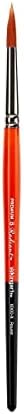 KINGART Premium Radiant 6000-8 Round Series Artist Brush, Synthetic Taklon Hair, Short Handle, for Acrylic, Oil and Watercolor Painting, Size 8