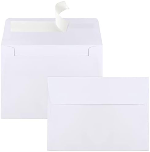 90 Packs A1 Envelopes, 3.625x5.125" Envelopes White, Small Envelope RSVP Envelope, Self Seal for Weddings, Photos, Postcards, Greeting Cards, Mailing