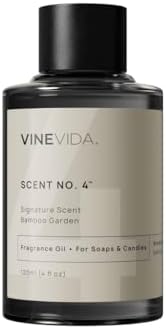 VINEVIDA [4oz] Bamboo Garden - Fragrance Oil for Candle Making and Soap Making - Premium Candle Scents for Soy Candles