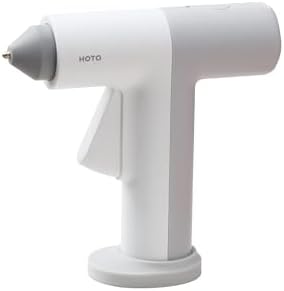 HOTO Cordless Hot Glue Gun, Mini Hot Glue Gun & 10 Colored Glue Sticks