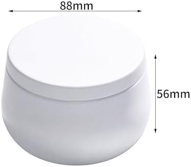 HOMAMAMOON 24 Pack Candle Tins for Making Candles, 8 oz Matte White Empty Candle Jars with Lids, Premium Seamless Metal Candle Containers Jars for DIY Craft, Small Business,Travel, Storage & Gifts