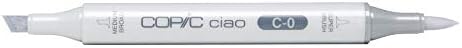 Copic Markers C0 Ciao with Replaceable Nib, Cool Gray, No.0