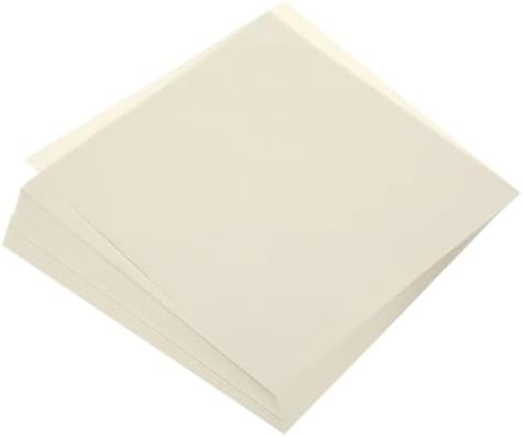 MECCANIXITY 50 Sheets Origami Paper Double Sided 8x8 Inch(20x20cm) Square Sheet for Art Craft Project, Beginners, Gifts Decor, Cream White