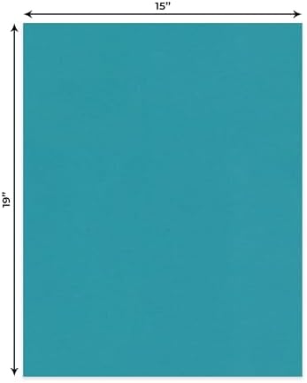 Ocean Blue 15x19 Uncut Premium Mat Board - No Opening - 25 Mats