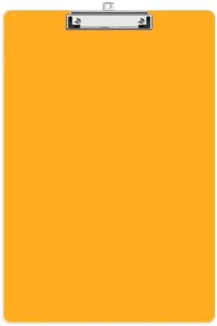 Extra Large Clipboard, 11 x 17 Orange Plastic Drawing Board