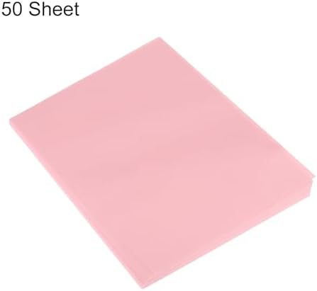 MECCANIXITY 50 Sheet Origami Paper Double Sided Light Pink 8.3 x 5.8 Inch Square Sheet for Art Craft Project, Beginners, Gifts Decor