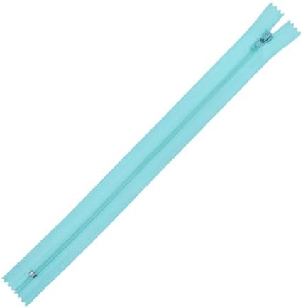 Mandala Crafts 100 PCs Turquoise Closed-End 8 Inch Nylon Zippers for Sewing
