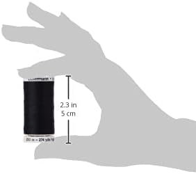 Gutermann Sew-All Thread, Polyester, Black, 250 m, 5.5x2.5x2.5 cm