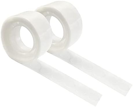 HANWER 200 PCS Glue Points for Balloons, Removable Sticky Point Tape, Adhesive Double Sided Clear dots for Craft Decoration