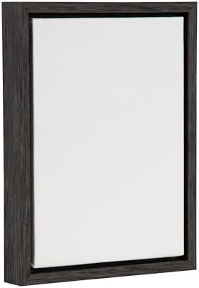 Kate and Laurel Sylvie Blank Framed Canvas Wall Art; 10x13 Dark Gray; Modern Empty Canvas for Paint-Your-Own Art; Ready to Paint Premium Canvas Already Framed