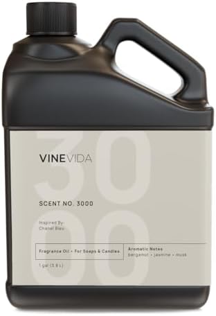 VINEVIDA [128oz] NO. 3000 Fragrance Oil for Candle Making - Made in USA Scents for Soap Making - Natural Candle Fragrance Oil