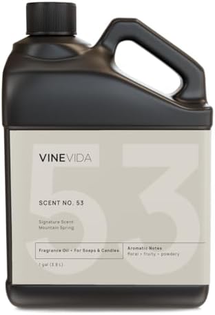VINEVIDA [128oz] Mountain Spring Scents - Natural Candle Oil, USA Made, Soap Making Fragrance