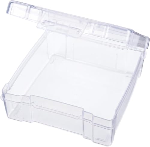 ArtBin 6953AB ClearView 6" x 6" Box Art & Craft Organizer, [1] Plastic Storage Case, Clear (Pack of 6)