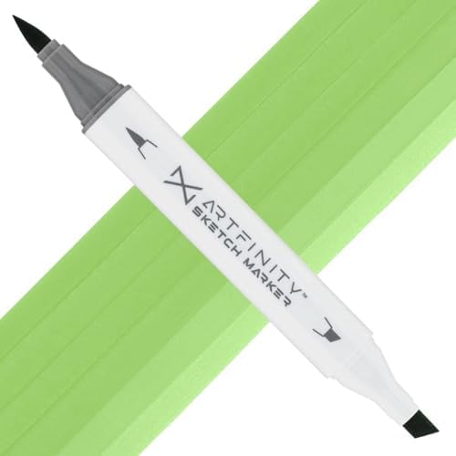 Artfinity Sketch Markers - Meadow Green G5-4, Vibrant, Professional, Dye-Based Alcohol Markers for Artists, Drawing, Travel, & More