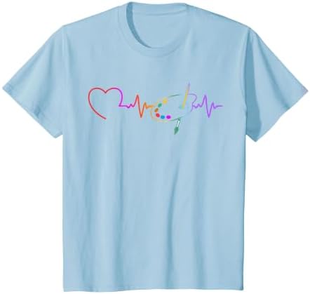 Funny Paint Palette Brush Artist Painter Art Teacher Men Kid T-Shirt