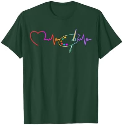 Funny Paint Palette Brush Artist Painter Art Teacher Men Kid T-Shirt