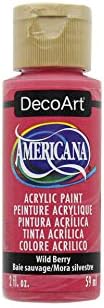 DecoArt Americana Acrylic Paint, 2-Ounce, Wild Berry