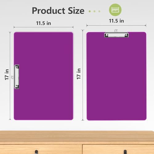 11 x 17 Extra Large Clipboard 2 Pack, Purple Clip Board