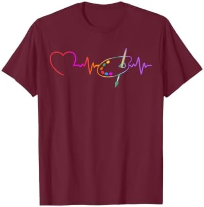 Funny Paint Palette Brush Artist Painter Art Teacher Men Kid T-Shirt