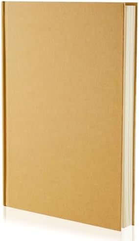 Henoyso 1 PC A5 Blank Notebook Journal Hardcover Sketchbook, 8.3 x 5.7 in