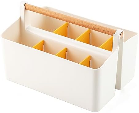 Art Supply Caddy Organizer with Handle,Teacher Tool Storage with Divider