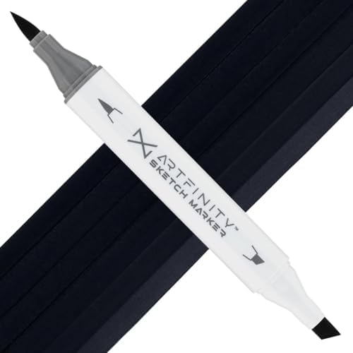 Artfinity Sketch Markers - Cool Gray 10 CG10, Vibrant, Professional, Dye-Based Alcohol Markers for Artists, Drawing, Travel, & More